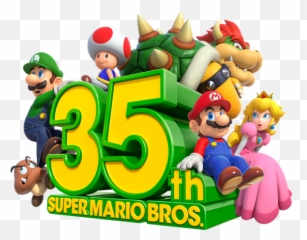 News Happy 35th Birthday Mario - The Pokécommunity Forums Super Mario 35th Anniversary Logo Png Emoji,Emoji Birthday Games