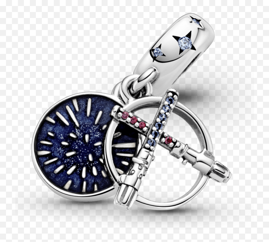 Charm Colgante Doble Star Wars Espada Láser - Star Wars Lightsabers Dangle Pandora Emoji,Mariquita Emoticon