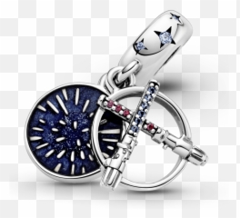 Charm Colgante Doble Star Wars Espada Láser - Star Wars Lightsabers Dangle Pandora Emoji,Mariquita Emoticon