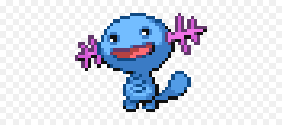 2015 - Pixel Art Pokemon Wooper Emoji,Wooper Emoticon Gif