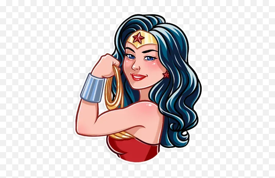 Wonder Woman Whatsapp Stickers - Sticker Of Wonder Woman Emoji,Emoticons Superhero Wonder Women