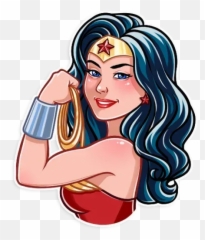 Wonder Woman Whatsapp Stickers - Sticker Of Wonder Woman Emoji,Emoticons Superhero Wonder Women