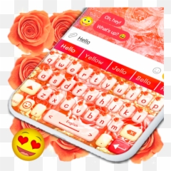 Rose Gold Keyboard Golden Rose - Office Equipment Emoji,Jello Emoji