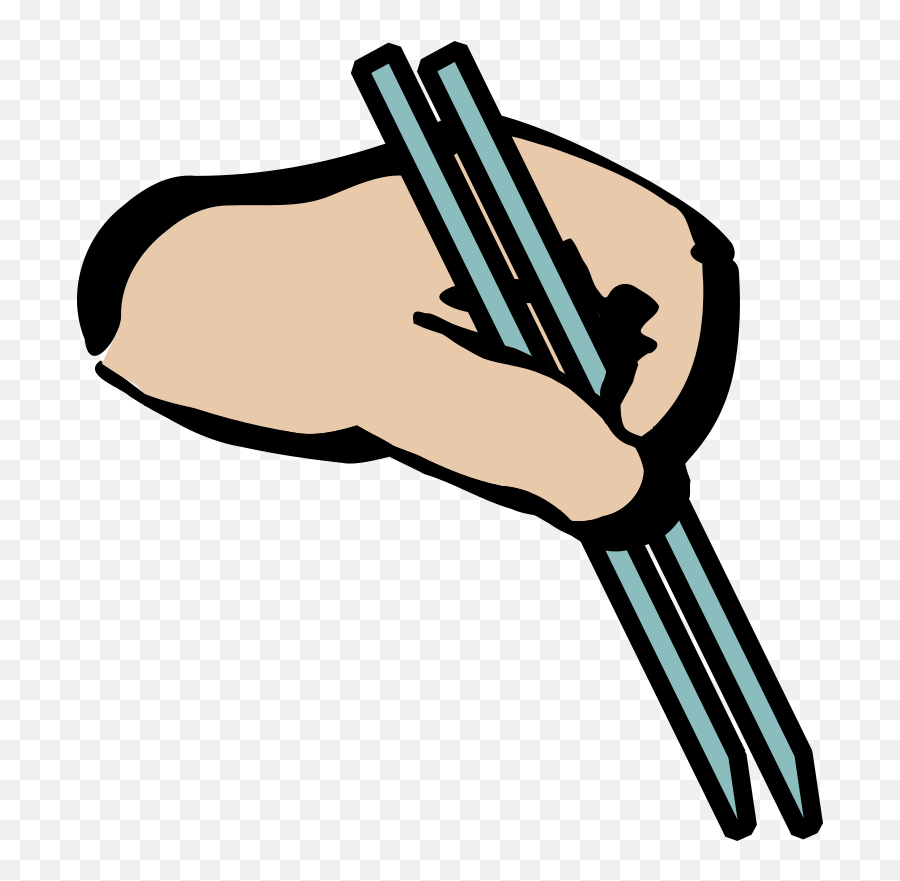 Hand Holding Pencil Png - Finger Hand Pencil Chopsticks Chopstick With Hands Cartoon Emoji,Mouth Shh Emoji