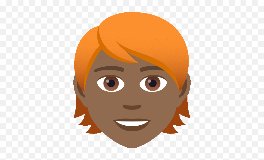 Red Hair Joypixels Sticker - Dark Hair Dibujo Emoji,Emoji For Hairdo