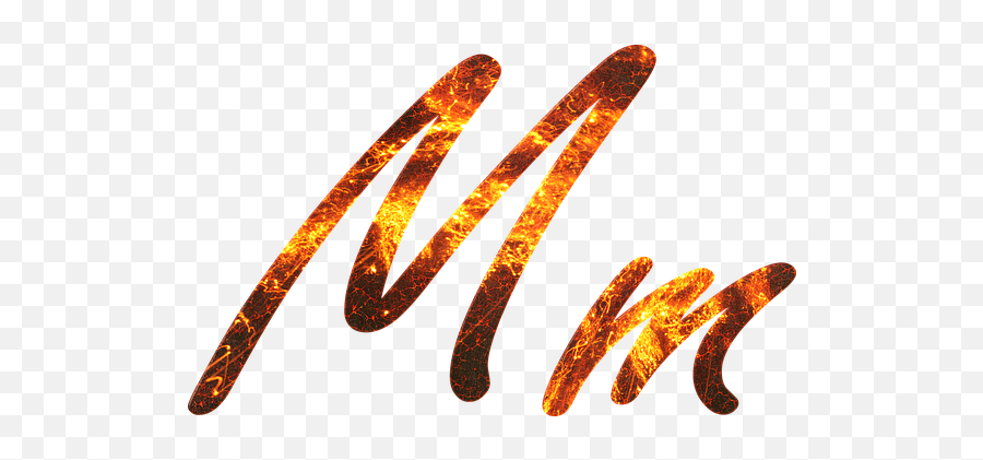 Letter M Fire Embers Lava Font - Whatsapp Dp Hd M Emoji,Lava Emoji