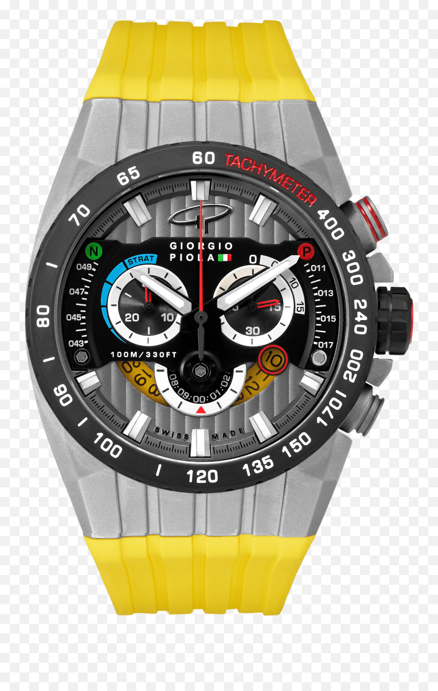 Speedtrap Yellow Chrono Sport Watch - Swiss Movement Emoji,Printerest Emotion Clock