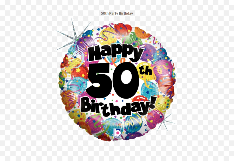 50th Birthday Party 45cm Foil Balloon Emoji,Mylar Balloon Happy Birthday Smiley Face Emoji