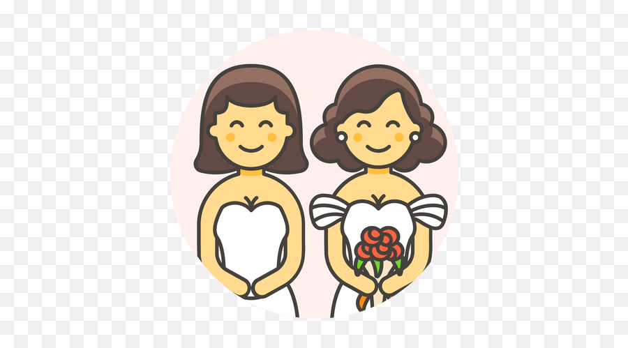 Wedding Lesbian Gowns Download - Logo Icon Png Svg Emoji,Emoji Art Copy And Paste Wedding