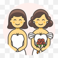 Wedding Lesbian Gowns Download - Logo Icon Png Svg Emoji,Emoji Art Copy And Paste Wedding