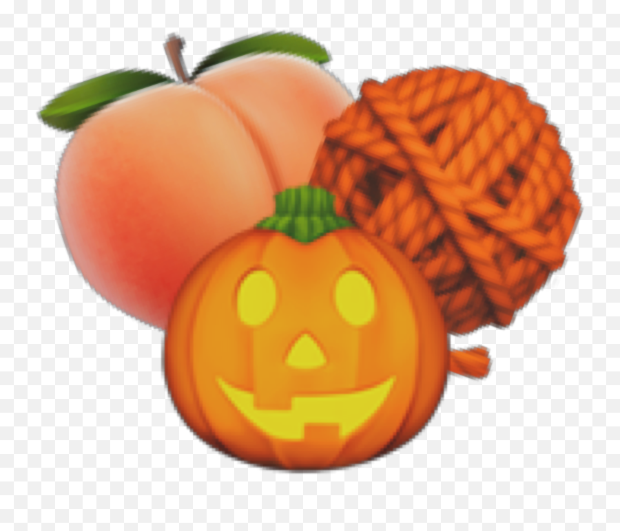 Orange Overlays Emoji Overlay Sticker By Blissfulxstranger,Pumpkin Emoticon