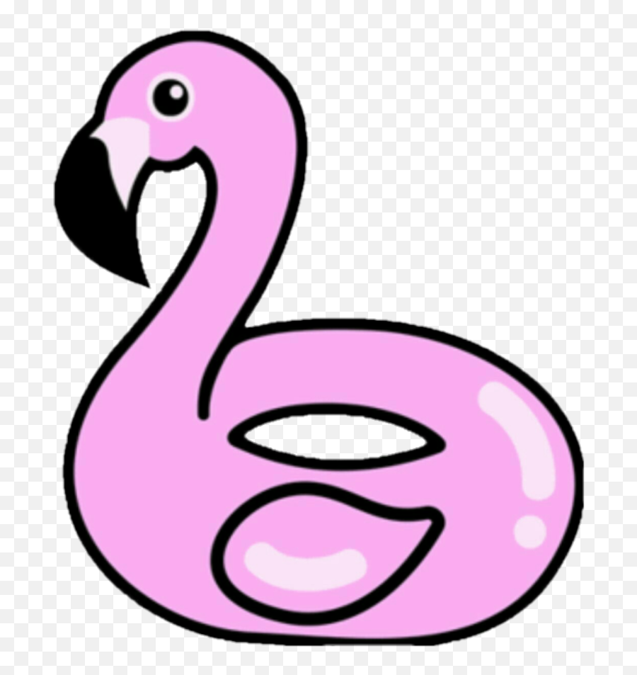 Summer Flamingo Poolfloat Vibes Sticker - Flamingo Floatie Clipart Emoji,Flamingo Emoji Android