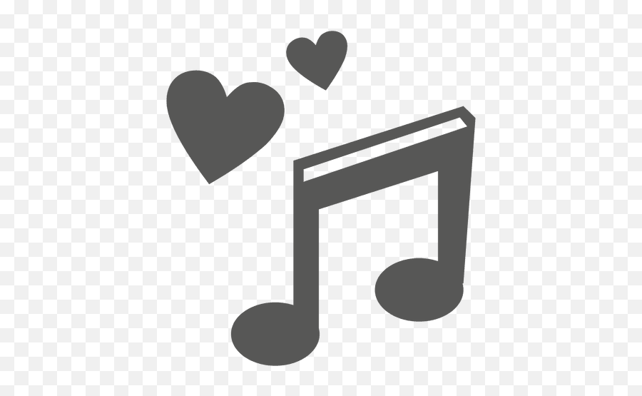 Hearts Music Note Icon - Icon Music Png Transparent Emoji,Music Emoji Png