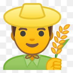 Noto Emoji Pie 1f468 200d 1f33e - Emoji Campo,Cowboy Hat Emoji Transparent