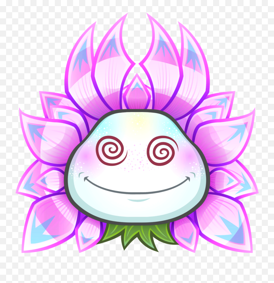 Royal Hypno - Flower Plants Vs Zombies Wiki Fandom Pvz Gw2 Hypno Flower Emoji,:v Emoticon