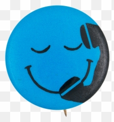 Telephone Smiley Busy Beaver Button Museum - Happy Emoji,Busy Emoticon