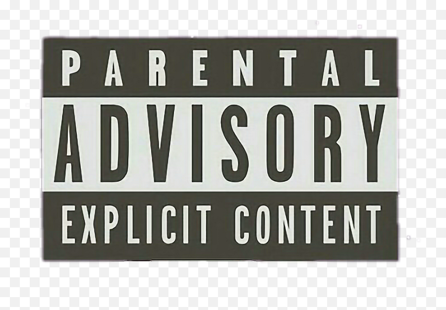 Explicit Tumblr Sticker - Parental Advisory Explicit Content Png Gray Emoji,Explicit Emoji