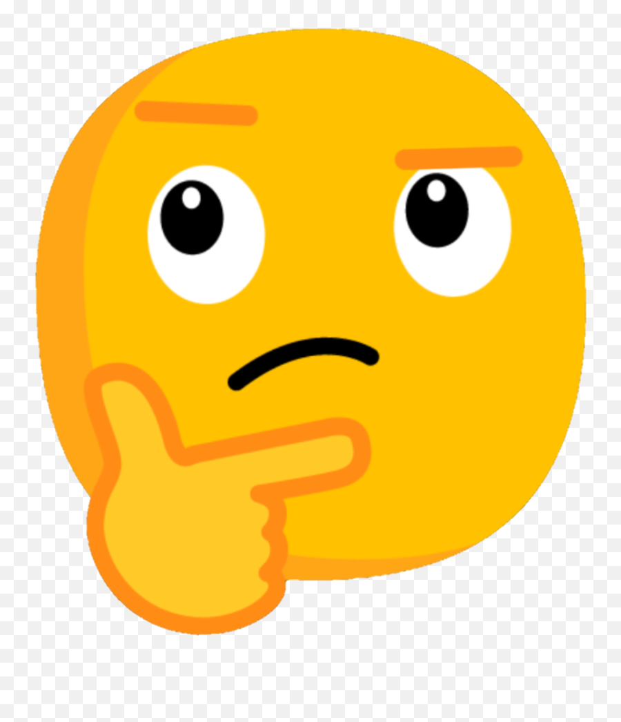 Cartoon Thinking Emoji Png - Thinking Person Png Emoji,Thinking Face Emoji