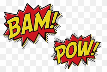 Bam Pow Cartoon Message Text - Cartoon Bam Emoji,Batman Emoji Text
