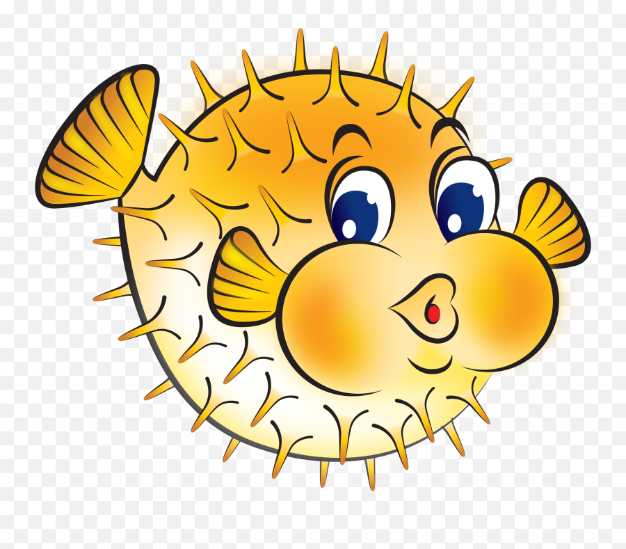 Puffer Fish Clip Art - Clipart Puffer Fish Png Emoji,Pufferfish Emoji