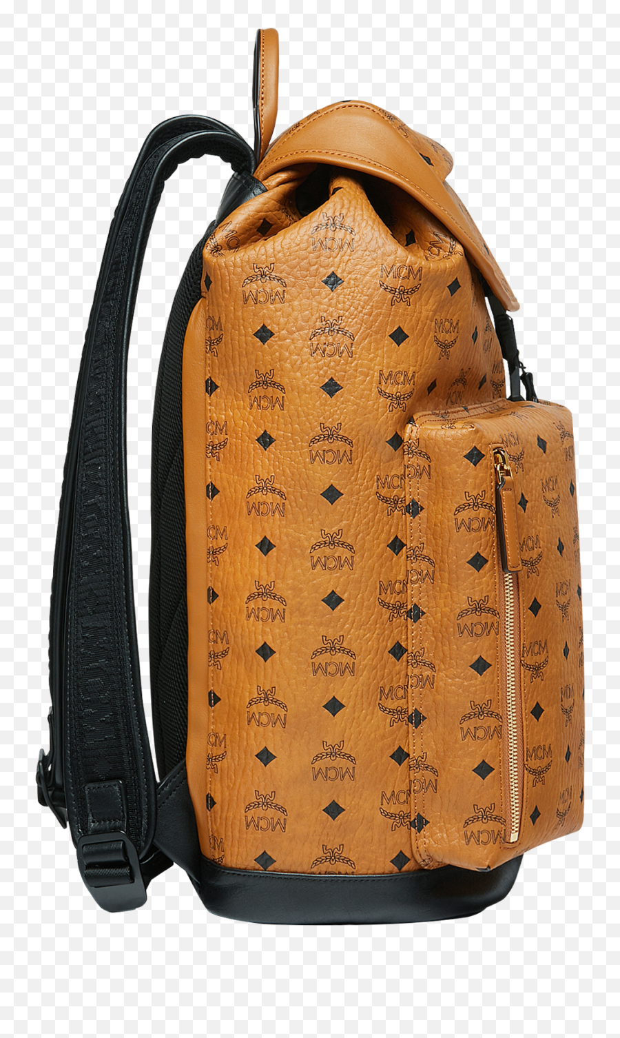 47 Cm 185 In Kreuzberg Backpack In Visetos Cognac Mcm Th - Hiking Equipment Emoji,Emoji Flap Backpack