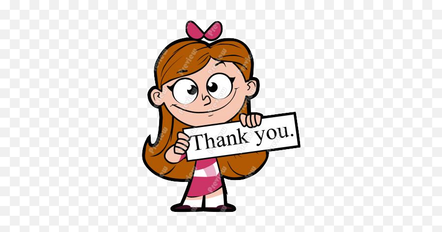 Thank You Girl Cartoon Clipart - Cartoon Thank You Png Emoji,Thank You Animated Emoji