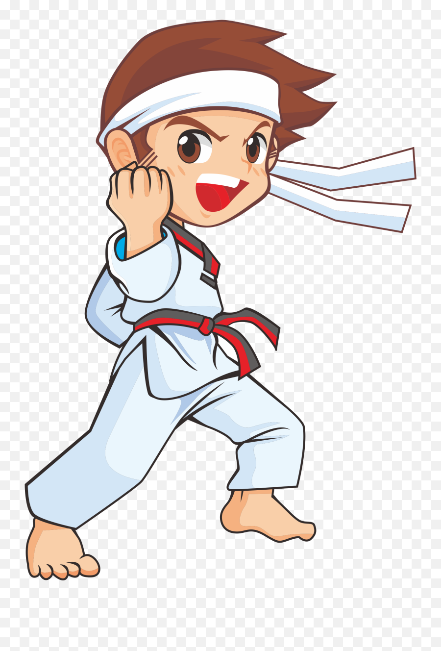 Clipart Boy Karate - Cartoon Drawing Of Karate Emoji,Martial Arts Emoji