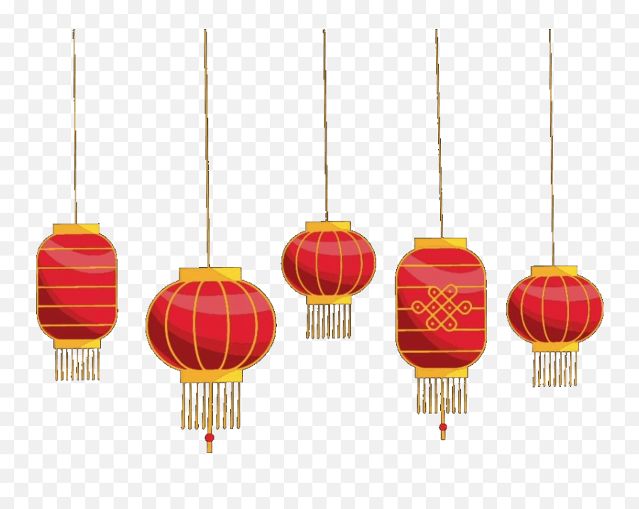 Km Decor Ceiling Lights - Tiny Chinese Lantern Transparent Emoji,Emoji Lunar New Year Golden Pig