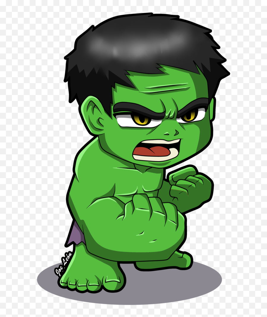 Youtube Cartoon Hulk Drawing Free - Hulk Chibi Png Emoji,Mixed Emotions Cartoon Drawing