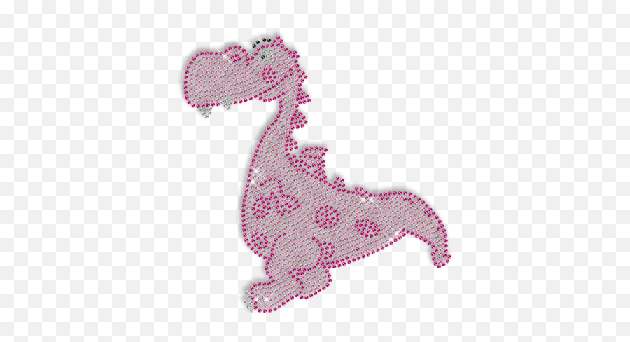 Sparkling Rhinestud Iron - Girly Emoji,Cartoon Dragon Different Emotions