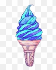Ice Cream Sticker By Marilyn Monroy - Blue Ice Cream Drawing Emoji,Ice Cream Emoji Text