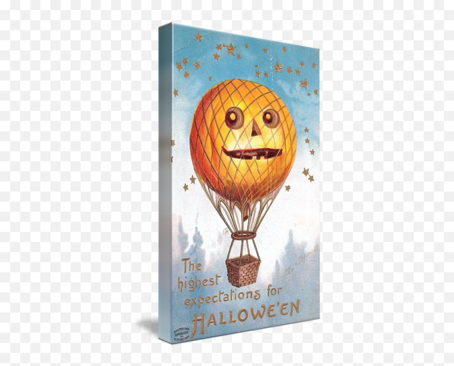 Halloween Hot Air By Eleanoru0027s Vintage - 1909 Hot Air Balloon Emoji,Emoticon 