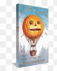 Halloween Hot Air By Eleanoru0027s Vintage - 1909 Hot Air Balloon Emoji,Emoticon 