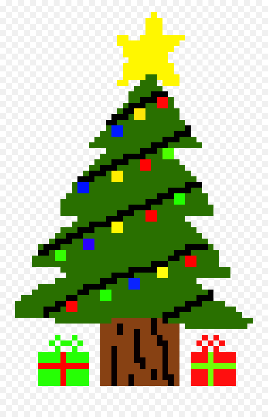 Download Hd Christmas Tree - Pixel Art Maker Christmas Tree Minecraft Christmas Tree 2d Emoji,Christmas Emoji Art