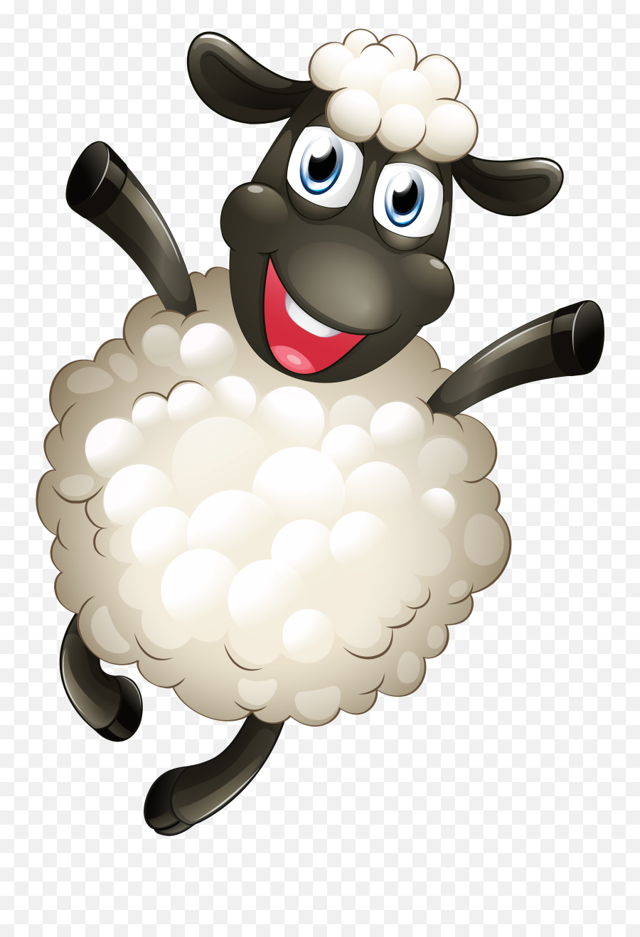 Download Sheep Sticker Cartoon Free - Funny Sheep Clipart Emoji,Sheep Emoticon