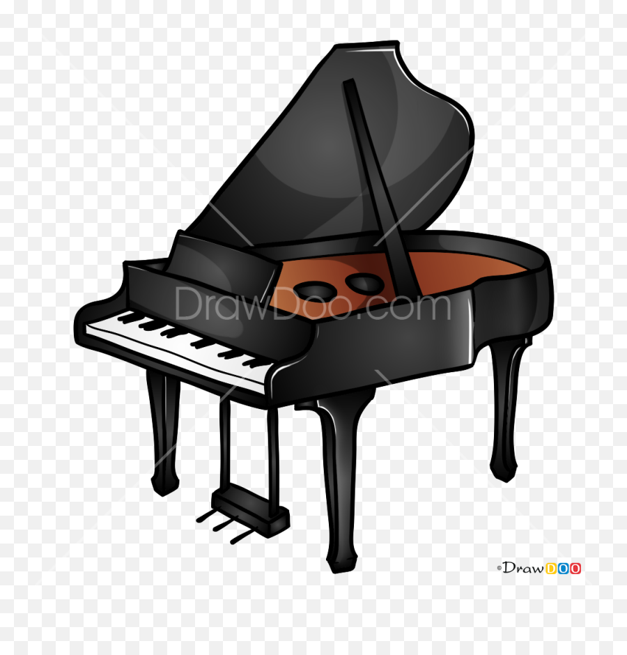 How To Draw Piano Musical Instruments - Horizontal Emoji,Emoji Man And Piano