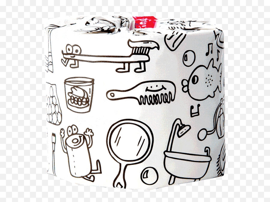 Colouring Edition Toilet Paper - Dot Emoji,Emotion Toilet Paper Holder