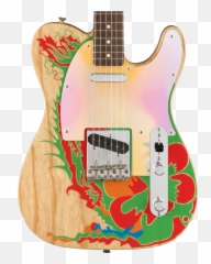 Fender Jimmy Page Tele Graphic With - Jimmy Page Telecaster Emoji,Jimmy Page With Guitar Showing Emotion Pics