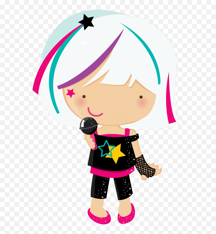 Rock Star Party Cute Clipart - Rock Emoji,Rockstar Symbol Emoji