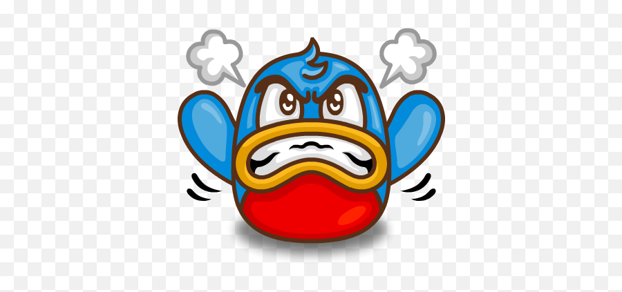 Poopi Birds Stickers By Ang Chee Hong Emoji,Angry Kirby Emoticon