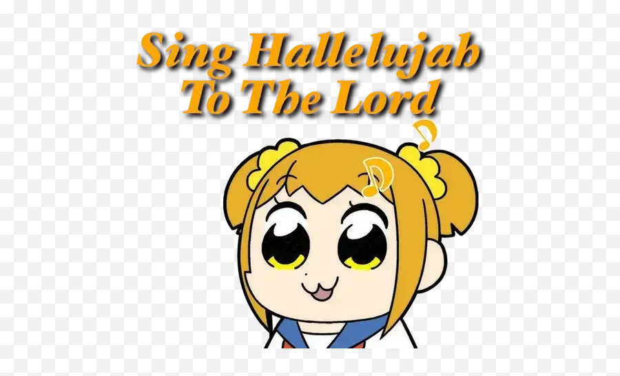 Pop Team 2 Sticker Pack - Stickers Cloud Emoji,Halleluah Emoji