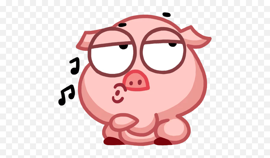 Pet Pigs Vinki Stickers - Live Wa Stickers Emoji,Cute Pictures Of Cartoon Emotions Of Pigs