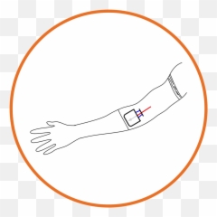 Buff Sleeve Carealine Picc Line Sleeve Emoji,Wearing Emotions On Sleve