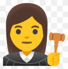 Woman Judge Emoji - Judge Emoji,Scales Emoji