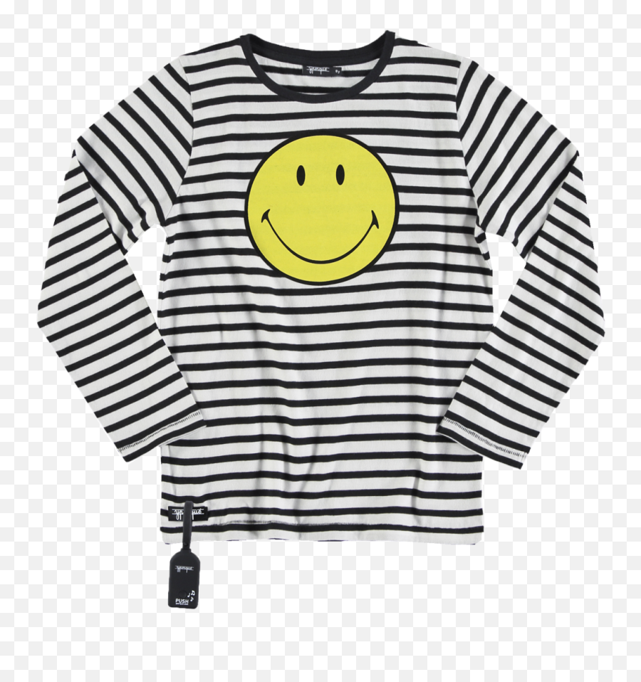 Yporqué Smiley Tee Striped Sound - Orange Mayonnaise Striped Black Guess Jeans Shirt Emoji,Shoes Emoticon