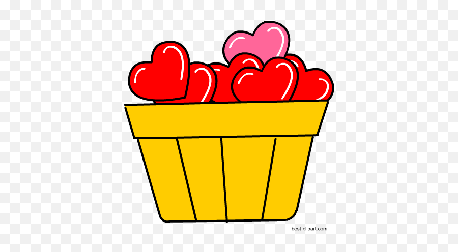 Free Heart Clip Art Images And Graphics - Heart Basket Clipart Emoji,Emoji Heart Made Of Hearts
