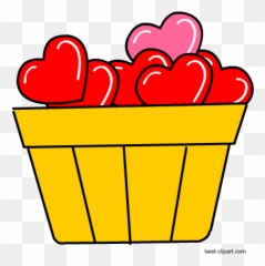 Free Heart Clip Art Images And Graphics - Heart Basket Clipart Emoji,Emoji Heart Made Of Hearts