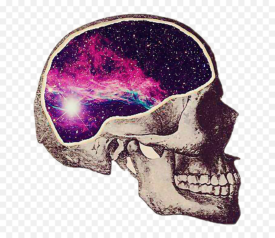 Goul Skeleton Tumblr Galaxy Brain - Brain Art Emoji,Galaxy Brain Emoji