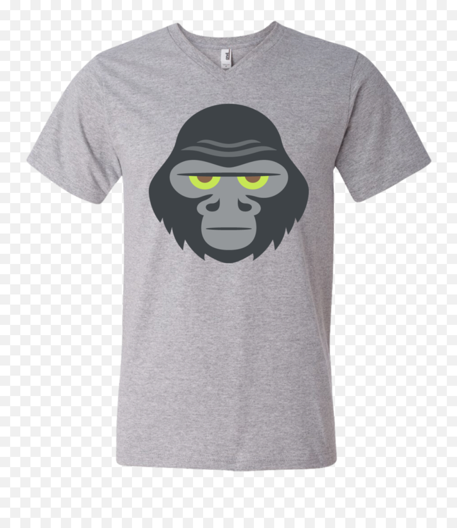 Gorilla Emoji Mens V - Short Sleeve,Emoji Clothes Men