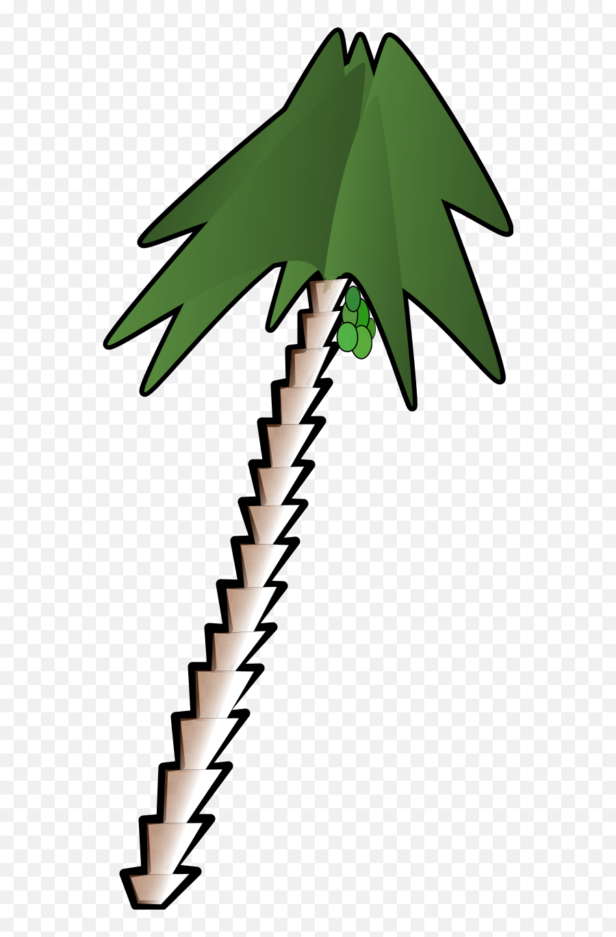 Leaning Palm Tree Clipart - Leaning Tree Clipart Emoji,Palm Tree Emoticon